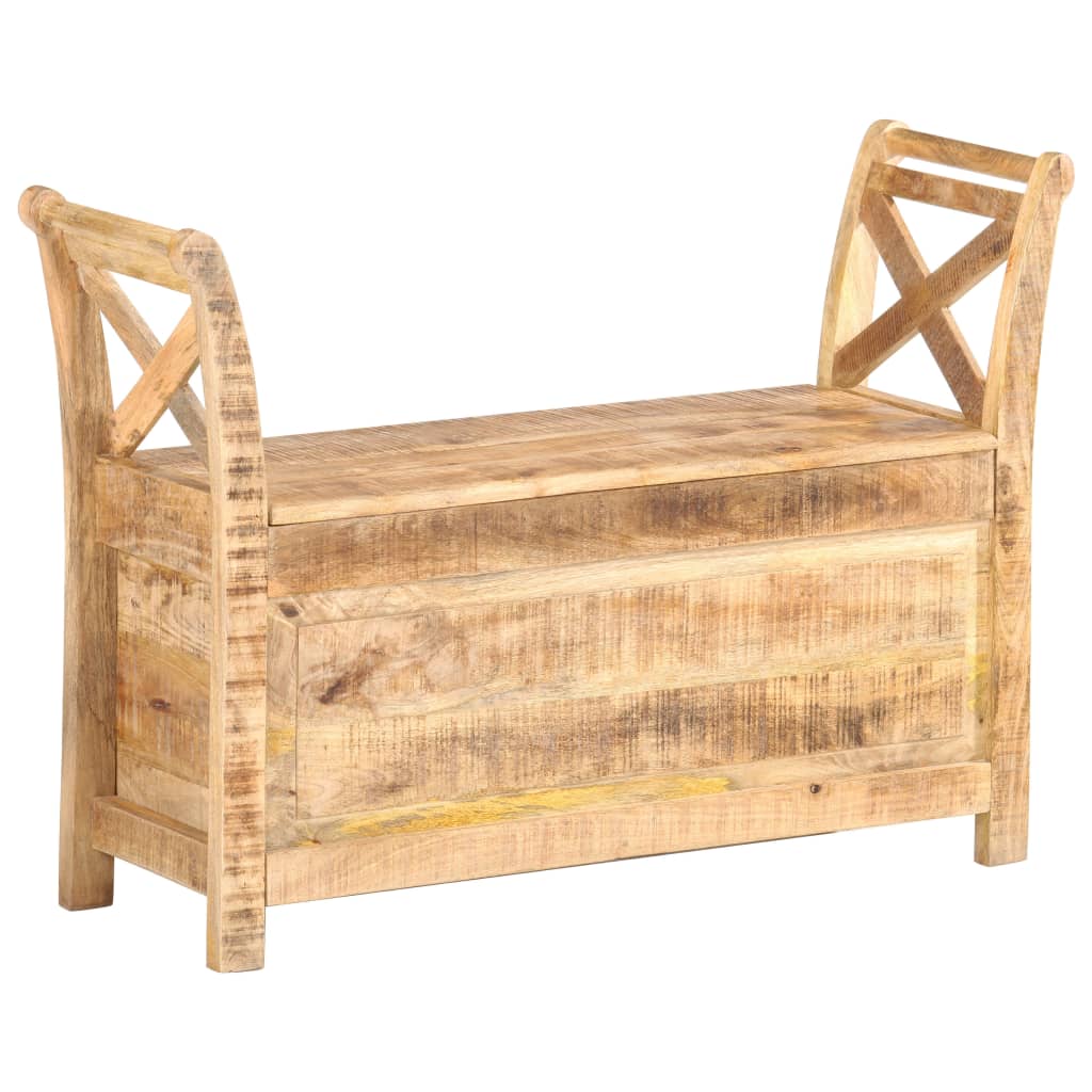 Banc d'entrée 103x33x72 cm Bois de manguier solide Bancs coffres vidaXL