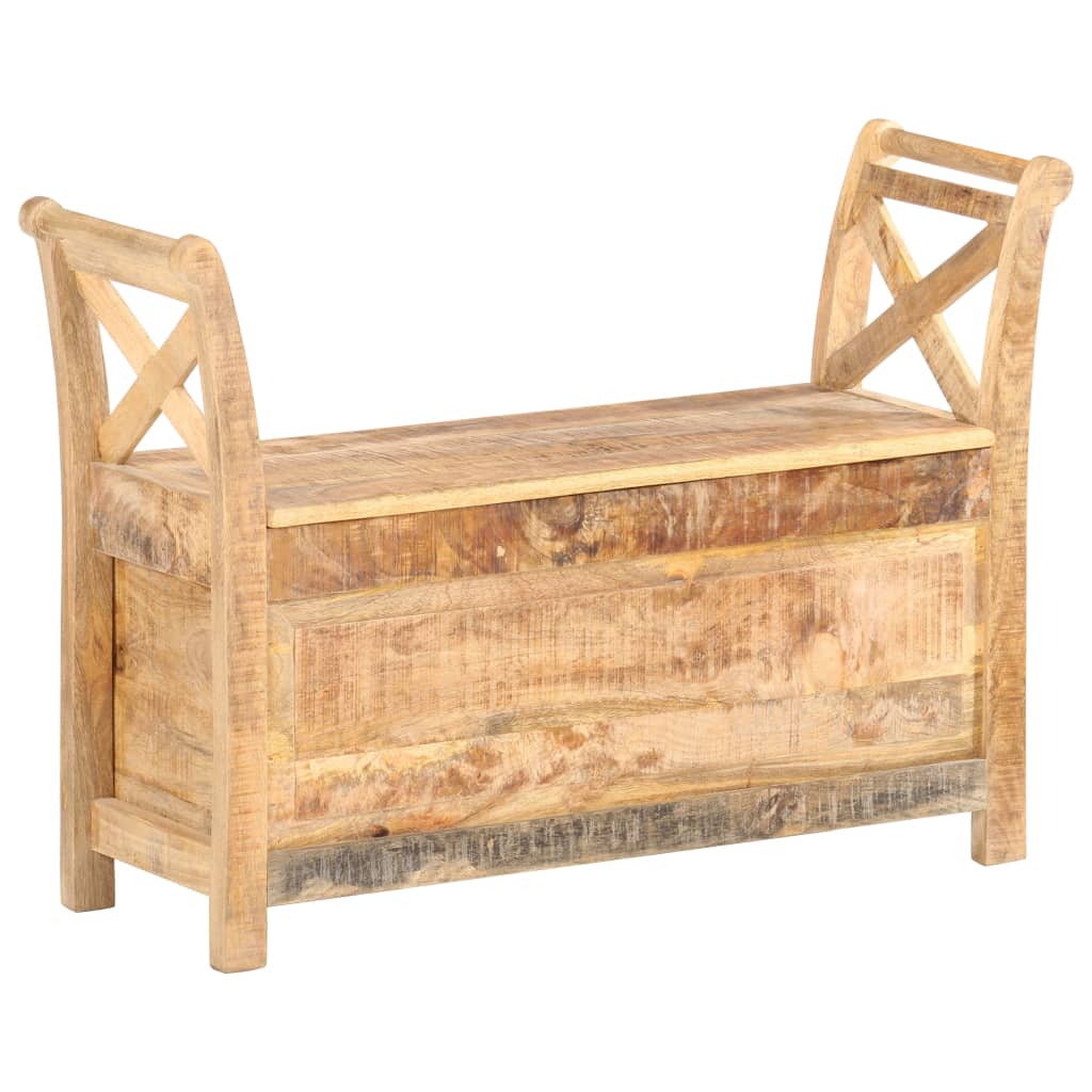 Banc d'entrée 103x33x72 cm Bois de manguier solide Bancs coffres vidaXL