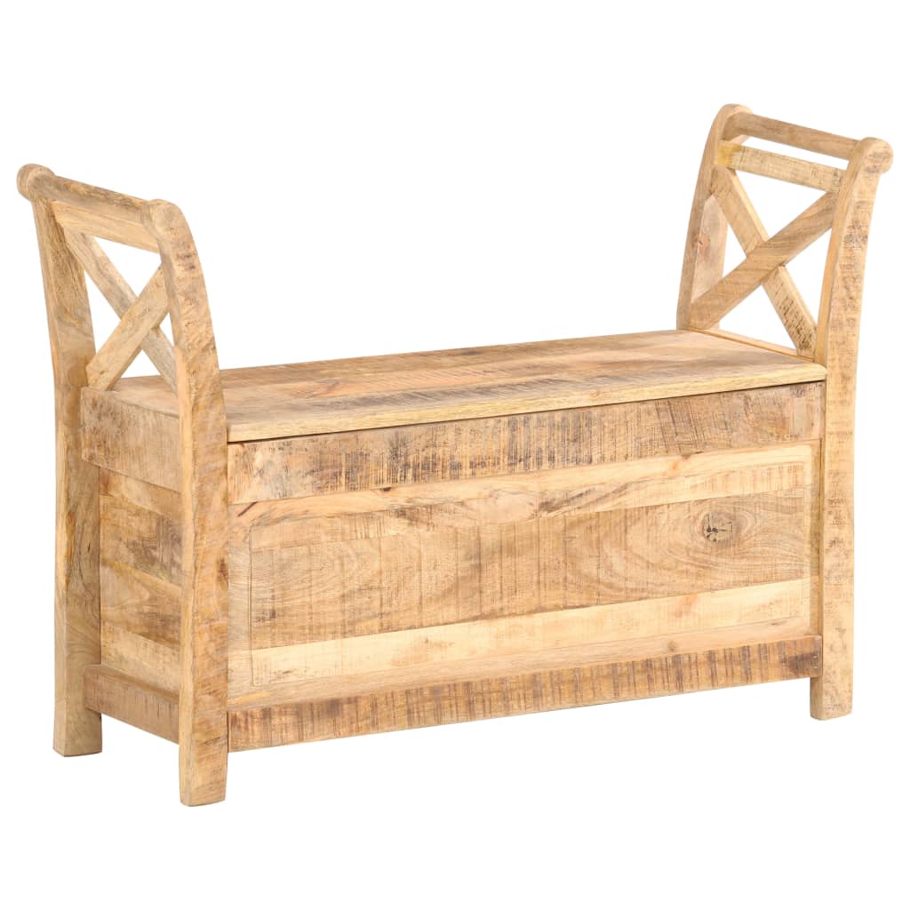 Banc d'entrée 103x33x72 cm Bois de manguier solide Bancs coffres vidaXL