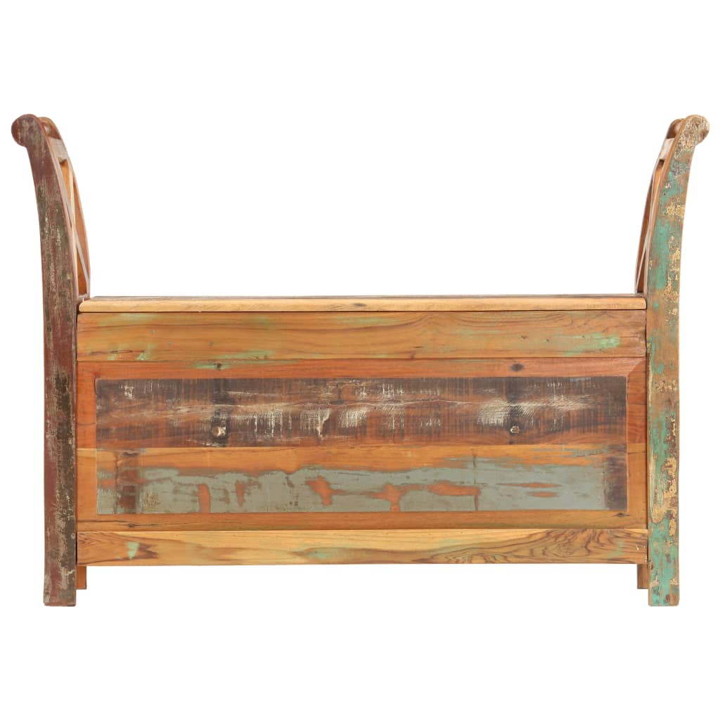 Banc d'entrée 103x33x72 cm Bois de récupération solide Bancs coffres vidaXL