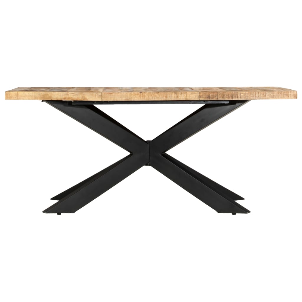 Table à dîner 180x90x76 cm Bois de manguier brut solide Tables à manger vidaXL