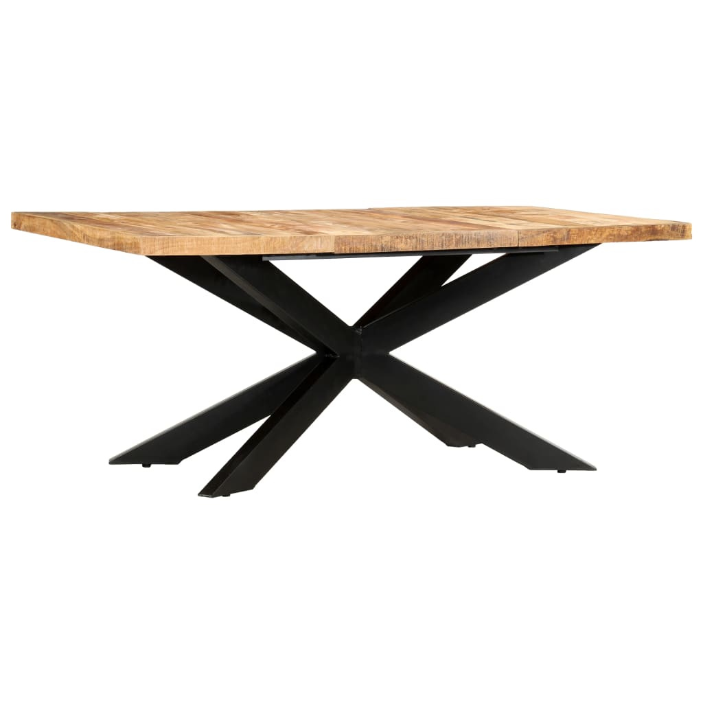 Table à dîner 180x90x76 cm Bois de manguier brut solide Tables à manger vidaXL