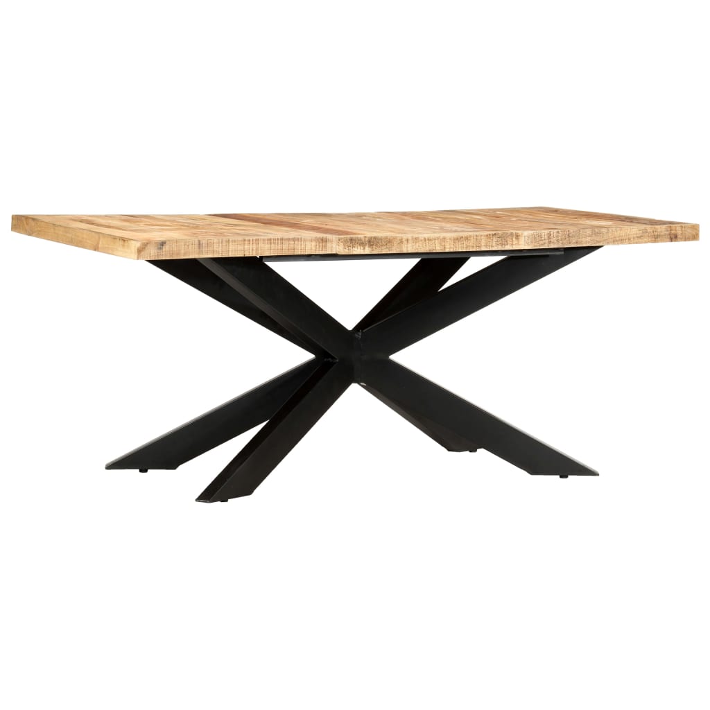 Table à dîner 180x90x76 cm Bois de manguier brut solide Tables à manger vidaXL