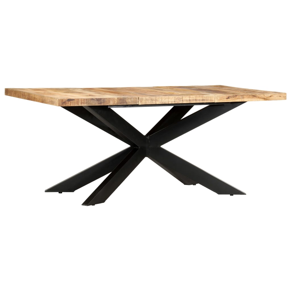 Table à dîner 180x90x76 cm Bois de manguier brut solide Tables à manger vidaXL