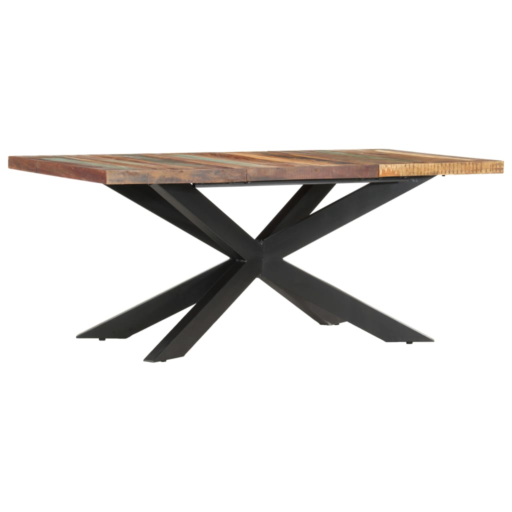 Table de salle à manger 180x90x76cm Bois de récupération solide Tables à manger vidaXL