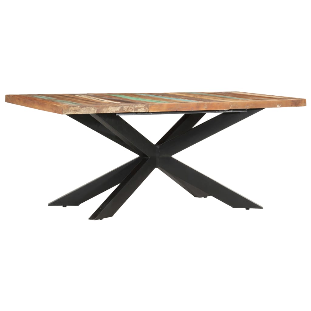 Table de salle à manger 180x90x76cm Bois de récupération solide Tables à manger vidaXL