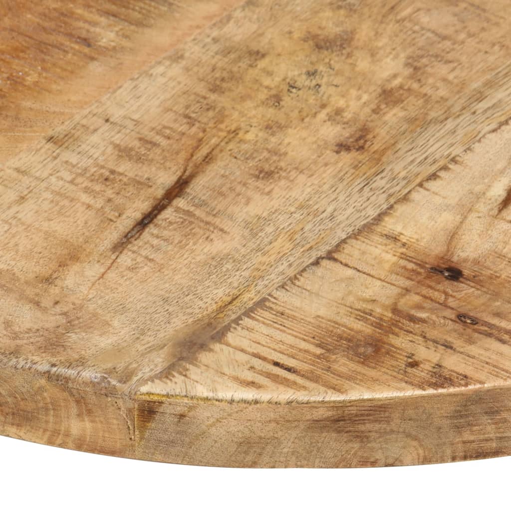 Dessus de table Bois de manguier solide Rond 25-27 mm 40 cm Plateaux de table vidaXL