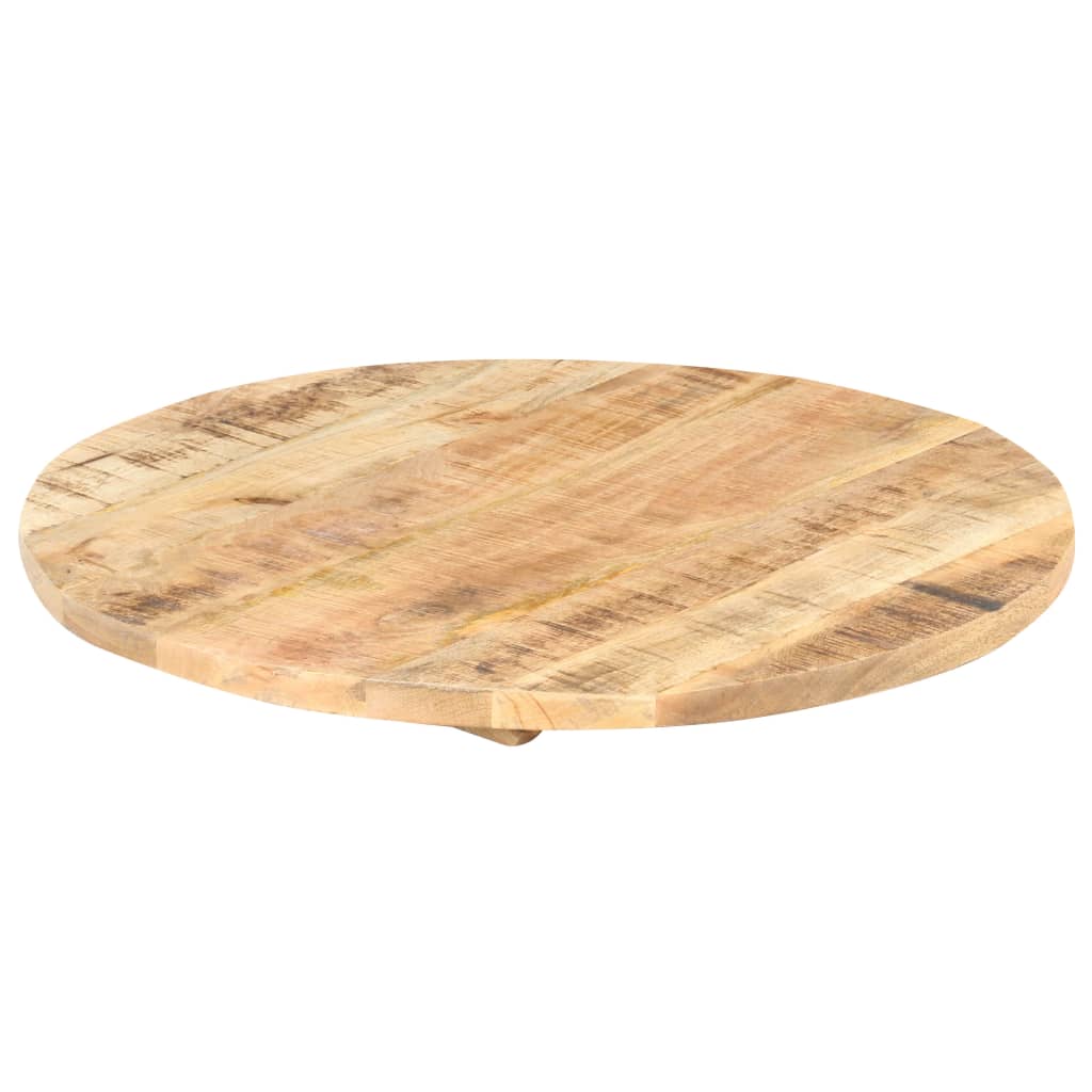 Dessus de table Bois de manguier solide Rond 25-27 mm 40 cm Plateaux de table vidaXL