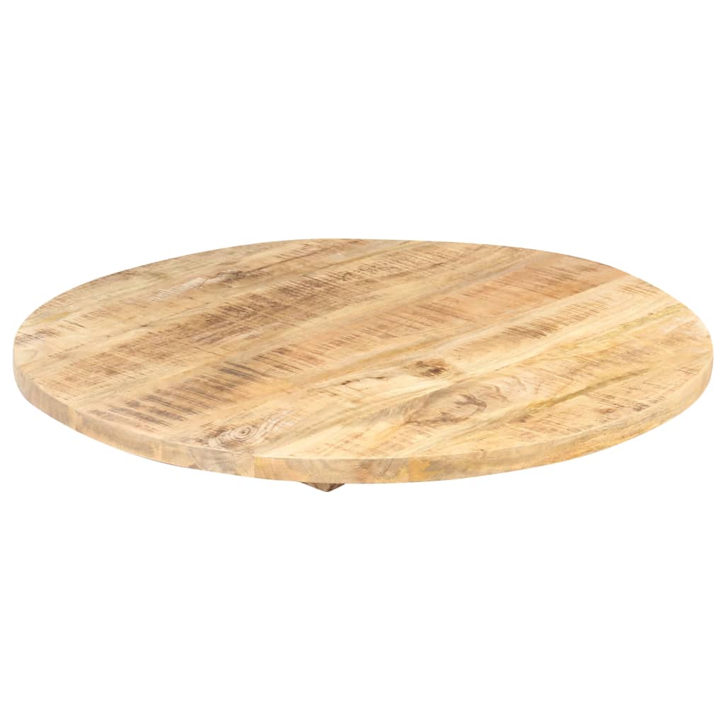 Dessus de table Bois de manguier solide Rond 25-27 mm 40 cm Plateaux de table vidaXL