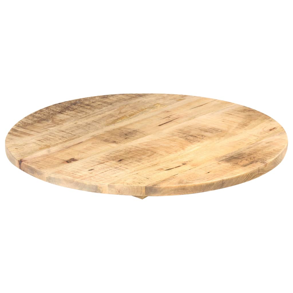 Dessus de table Bois de manguier solide Rond 25-27 mm 40 cm Plateaux de table vidaXL