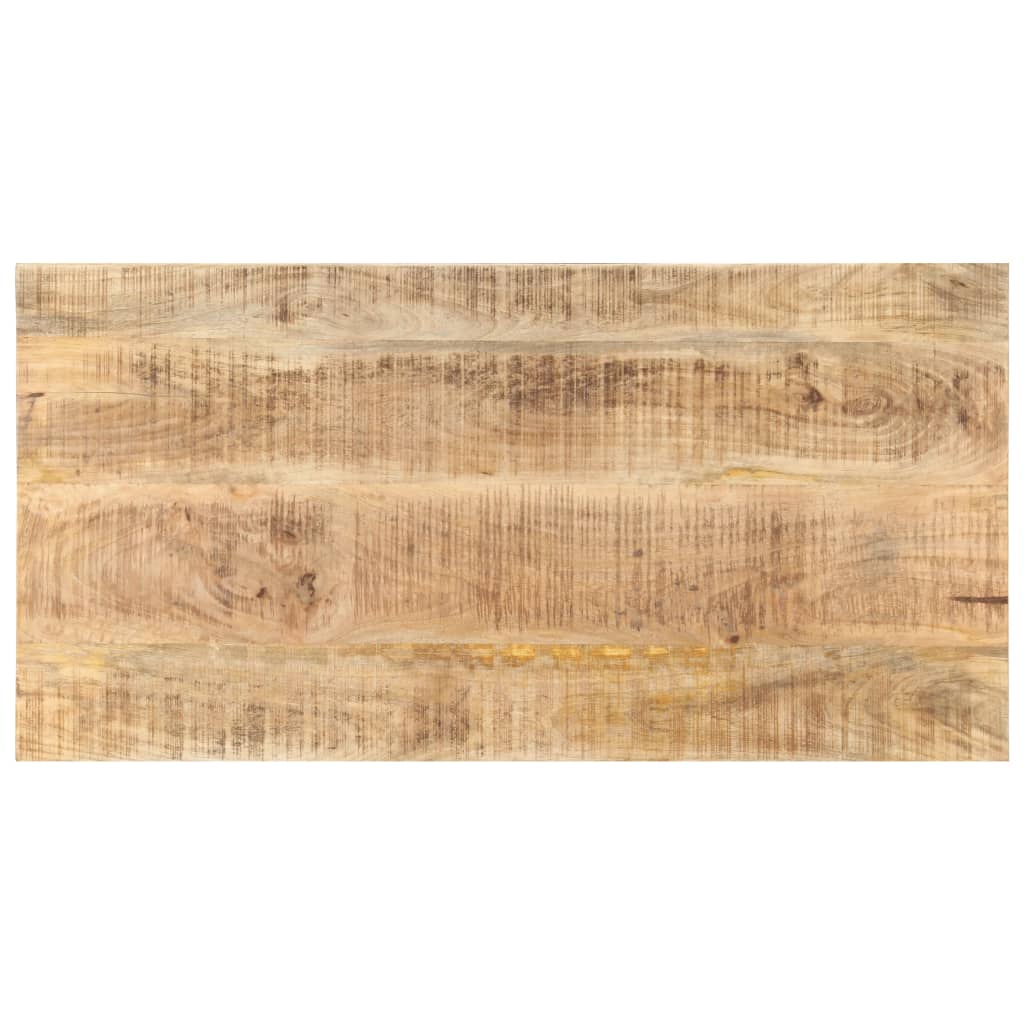 Dessus de table bois de manguier solide 25-27 mm 100x60 cm Plateaux de table vidaXL