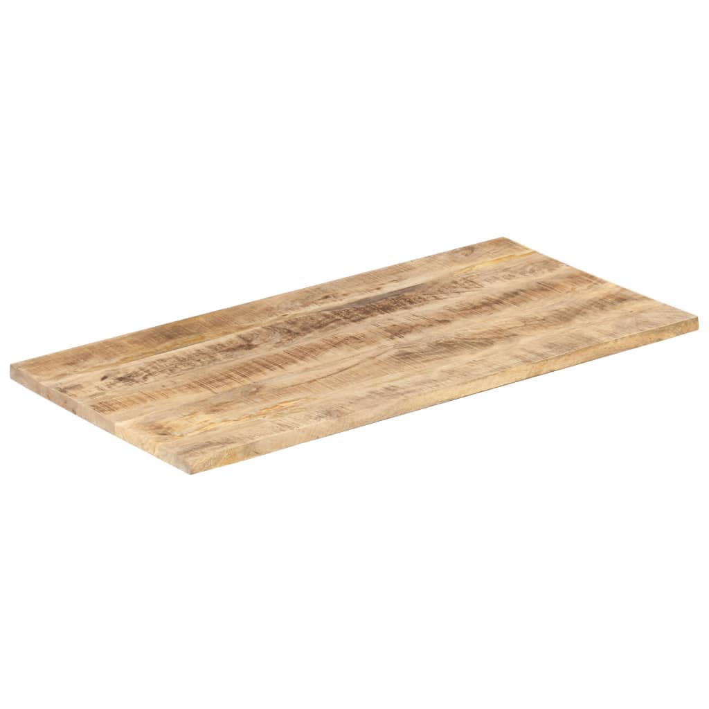 Dessus de table bois de manguier solide 25-27 mm 100x60 cm Plateaux de table vidaXL