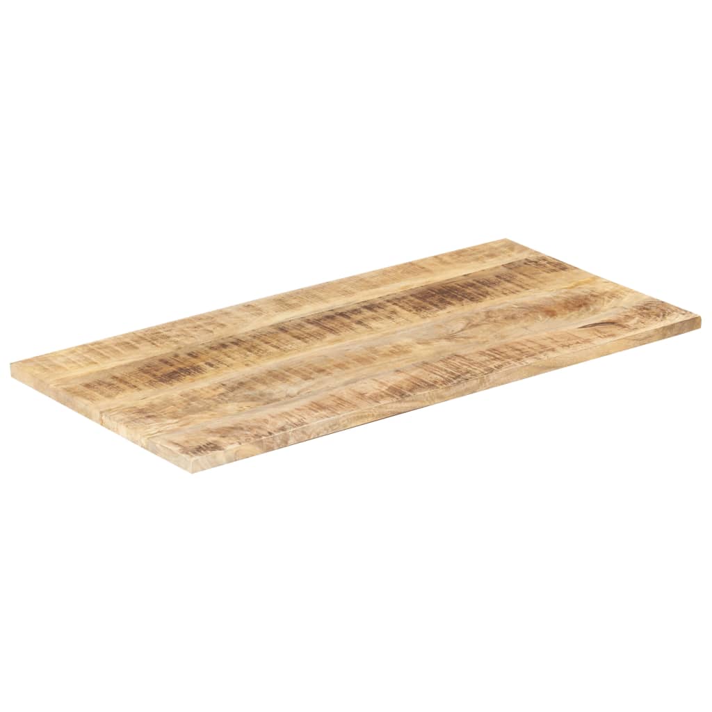 Dessus de table bois de manguier solide 25-27 mm 100x60 cm Plateaux de table vidaXL