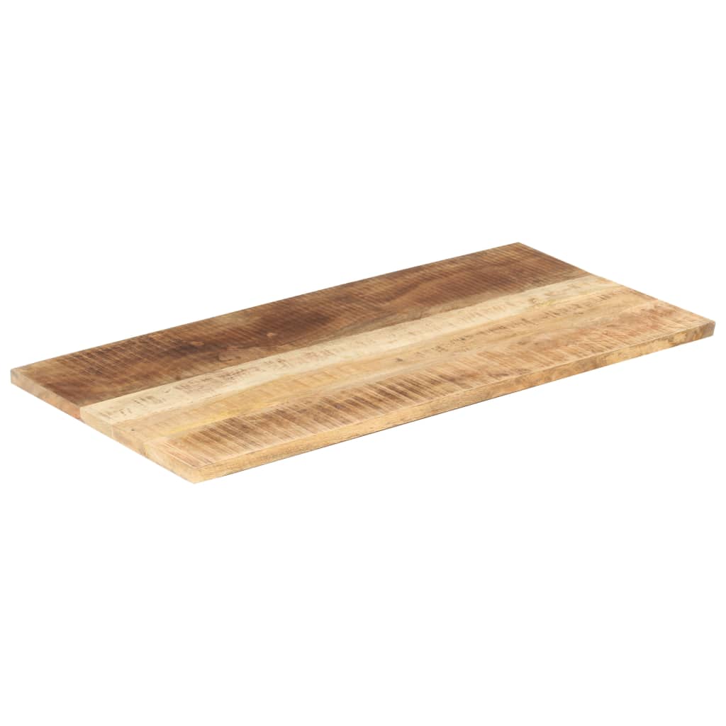 Dessus de table bois de manguier solide 25-27 mm 100x60 cm Plateaux de table vidaXL