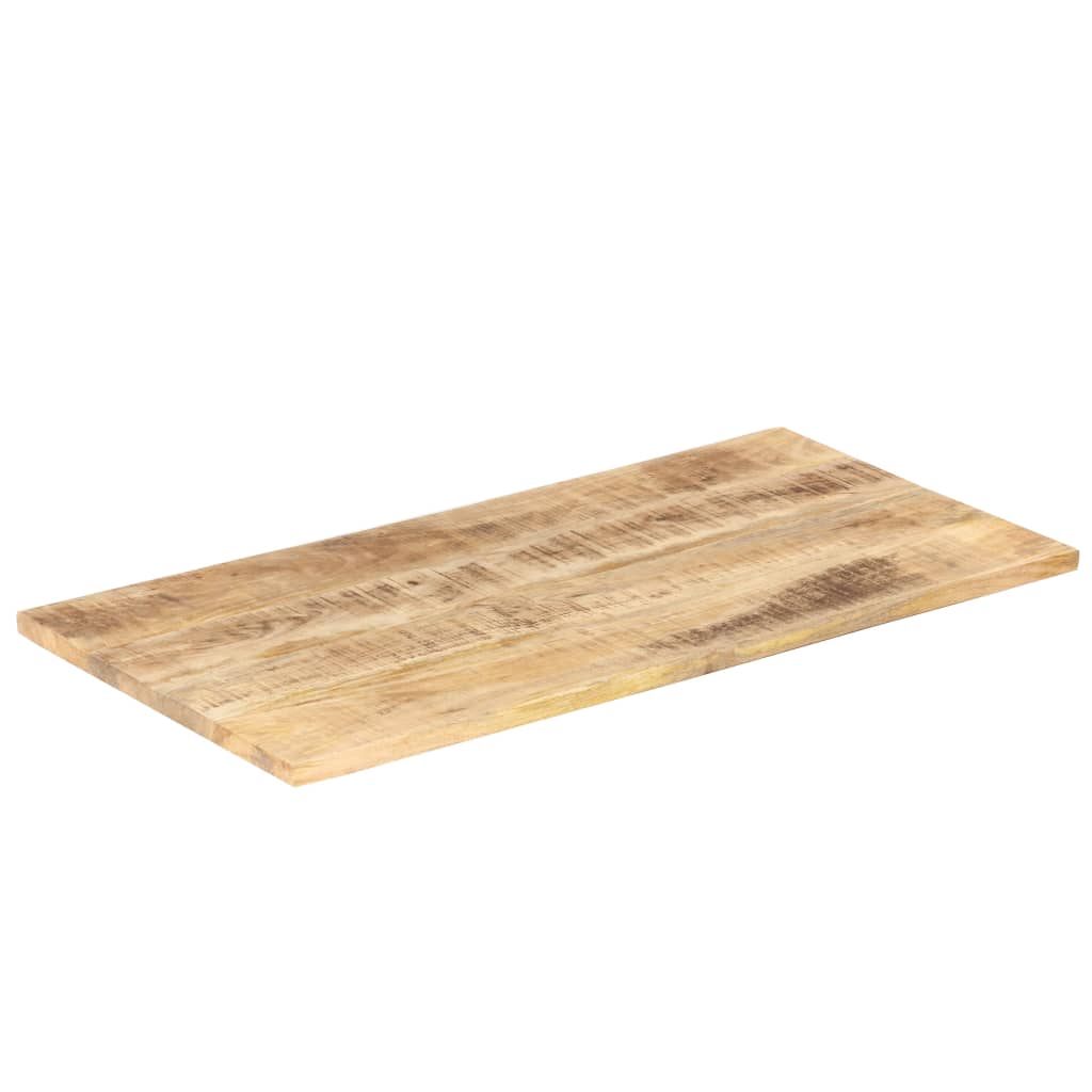 Dessus de table bois de manguier solide 25-27 mm 100x60 cm Plateaux de table vidaXL