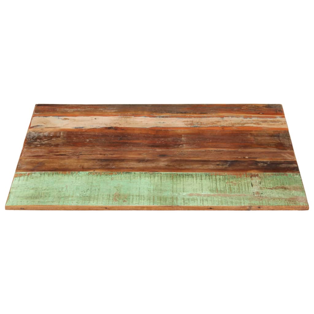 Dessus de table carré 80x80 cm 15-16 mm Bois de récupération Plateaux de table vidaXL   