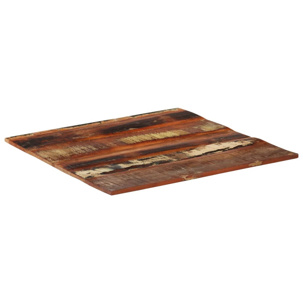 Dessus de table carré 80x80 cm 15-16 mm Bois de récupération Plateaux de table vidaXL   