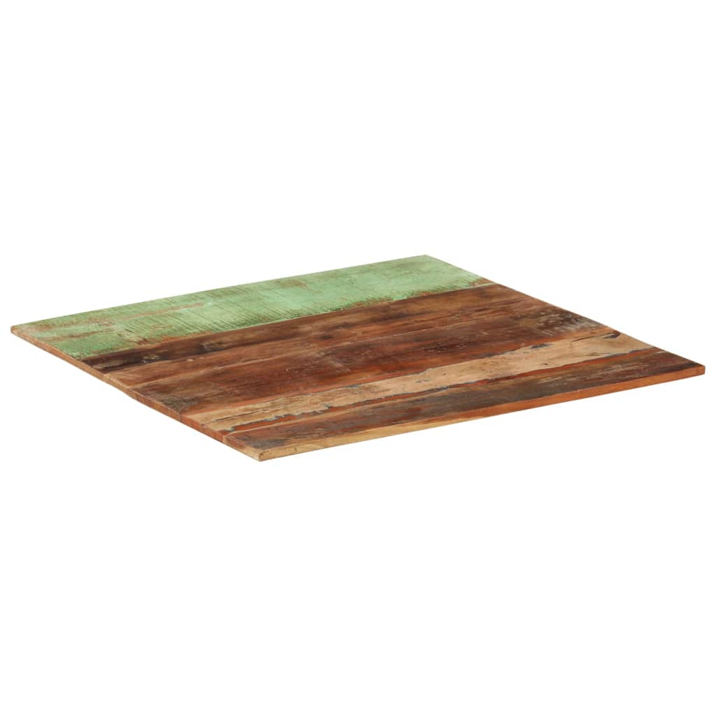 Dessus de table carré 80x80 cm 15-16 mm Bois de récupération Plateaux de table vidaXL   