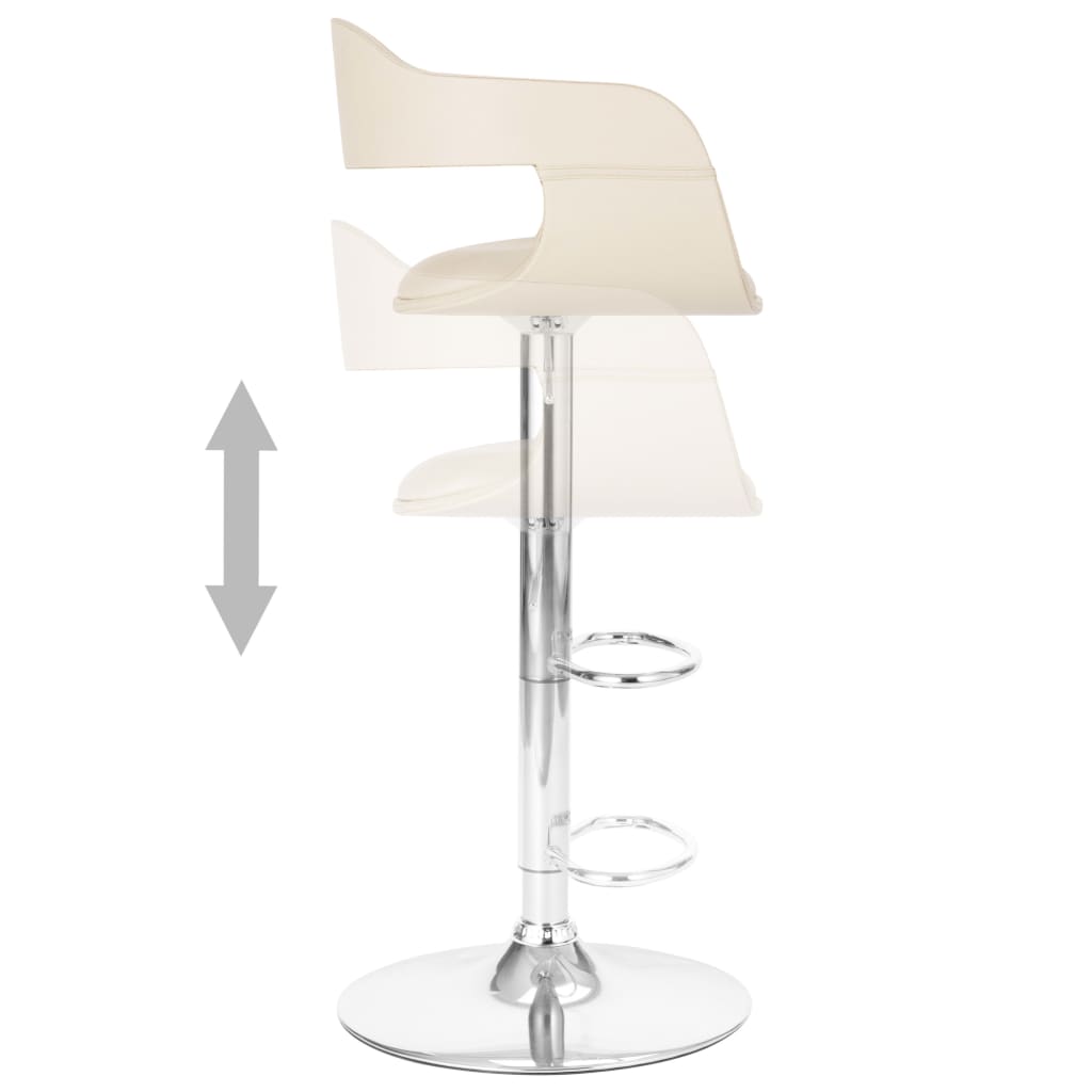 Tabouret de bar Blanc Similicuir - Xios Store SNC