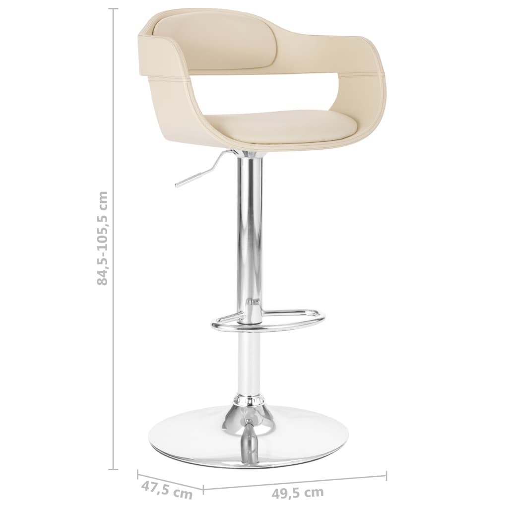 Tabouret de bar Blanc Similicuir - Xios Store SNC