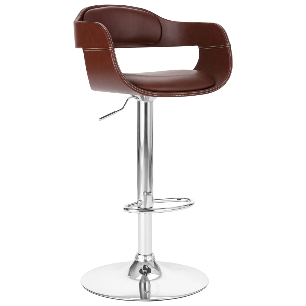 Tabouret de bar Marron Similicuir Tabourets de bar vidaXL   