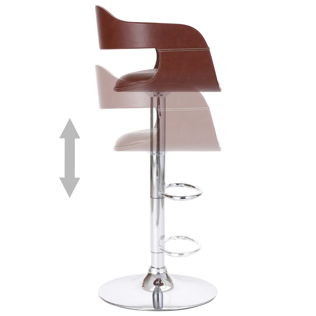 Tabouret de bar Marron Similicuir Tabourets de bar vidaXL   