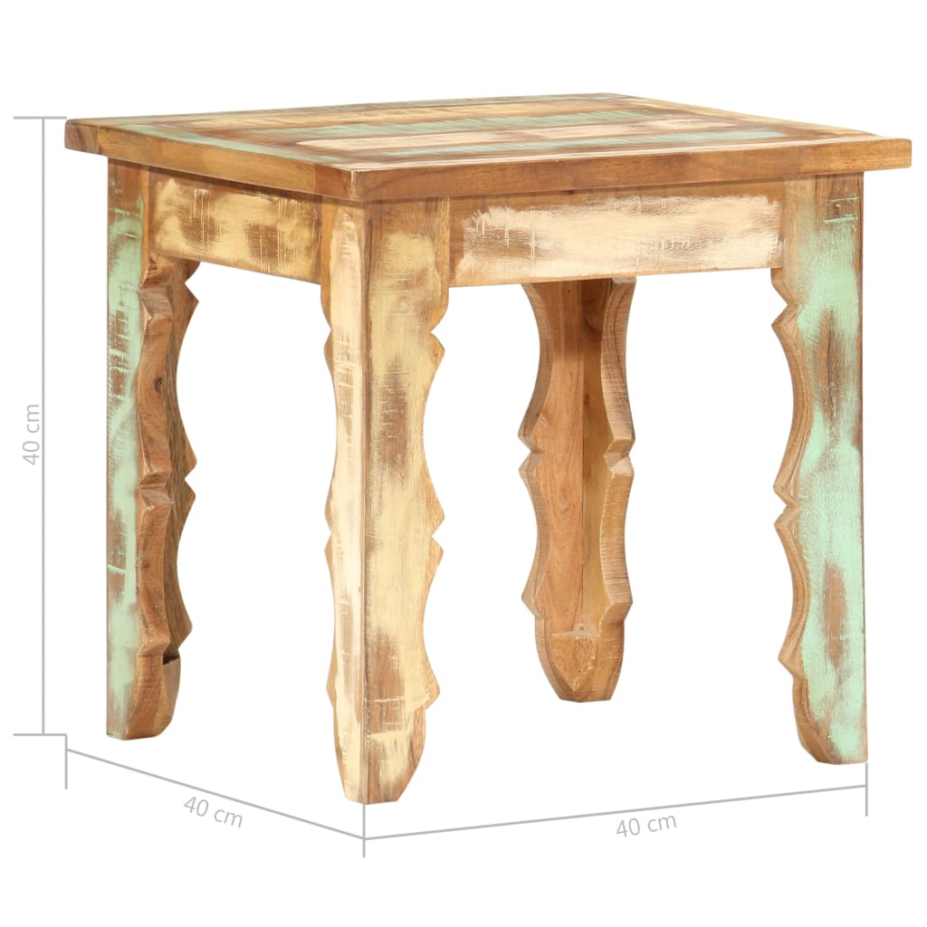 Table basse 40x40x40 cm Bois de récupération solide Tables basses vidaXL   