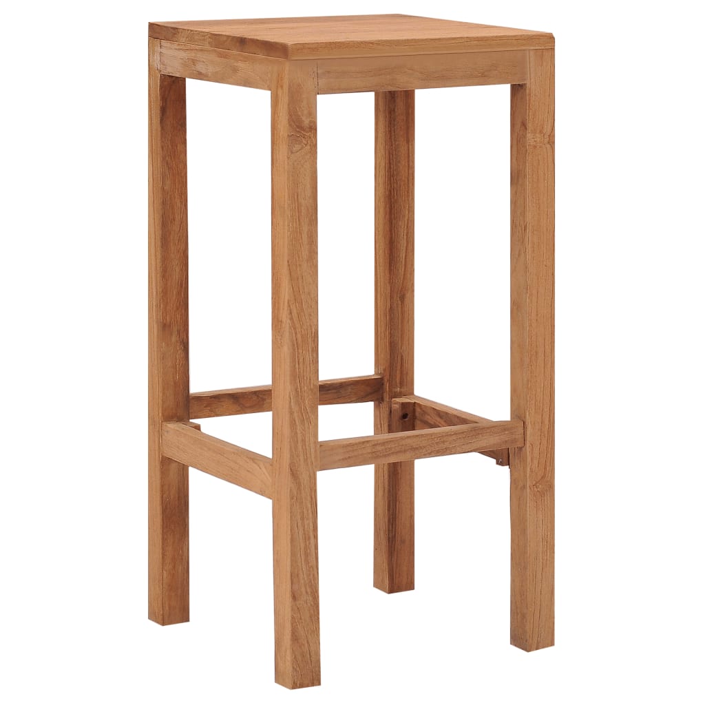 Tabourets de bar lot de 2 bois de teck massif Tabourets de bar vidaXL