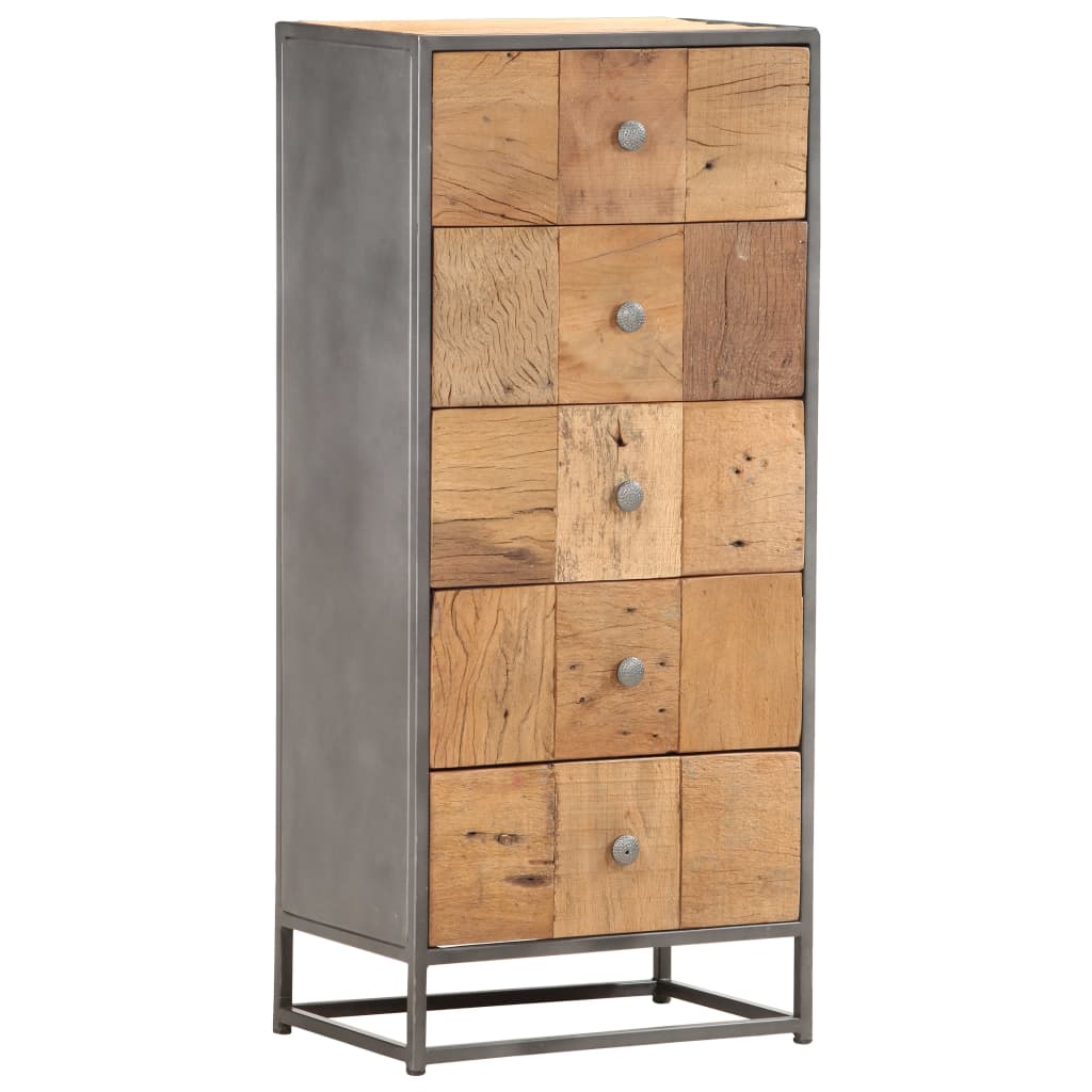 Armoire à tiroirs 45 x 30 x 100 cm Bois de récupération massif Commodes vidaXL