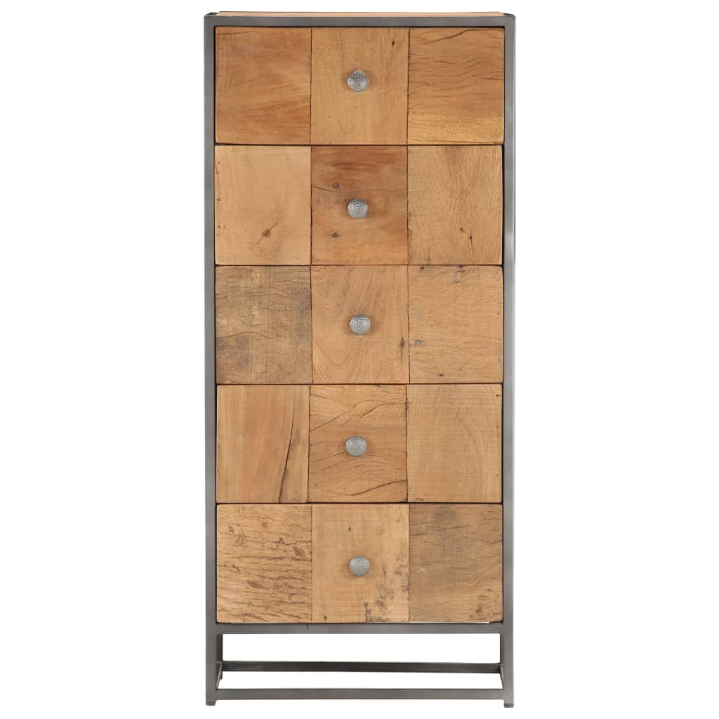 Armoire à tiroirs 45 x 30 x 100 cm Bois de récupération massif Commodes vidaXL