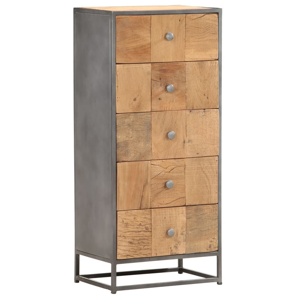 Armoire à tiroirs 45 x 30 x 100 cm Bois de récupération massif Commodes vidaXL