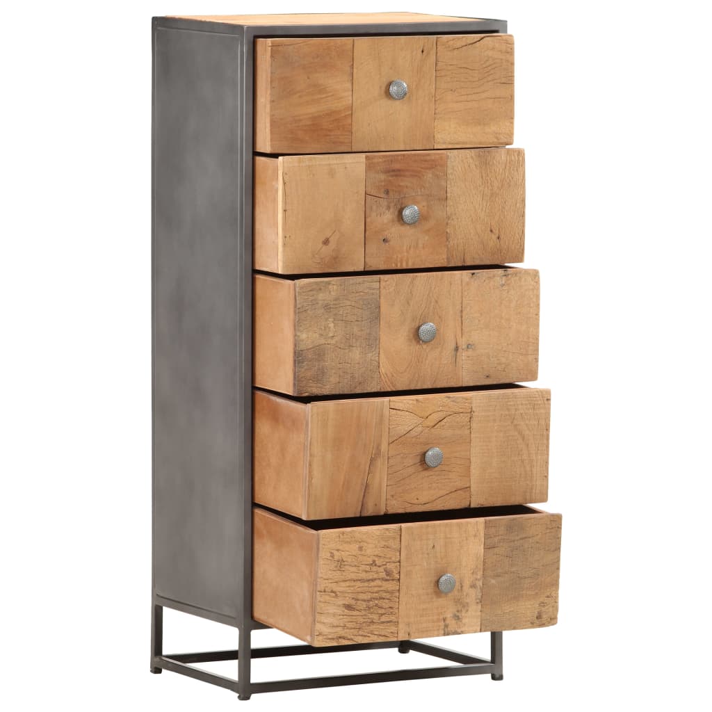 Armoire à tiroirs 45 x 30 x 100 cm Bois de récupération massif Commodes vidaXL