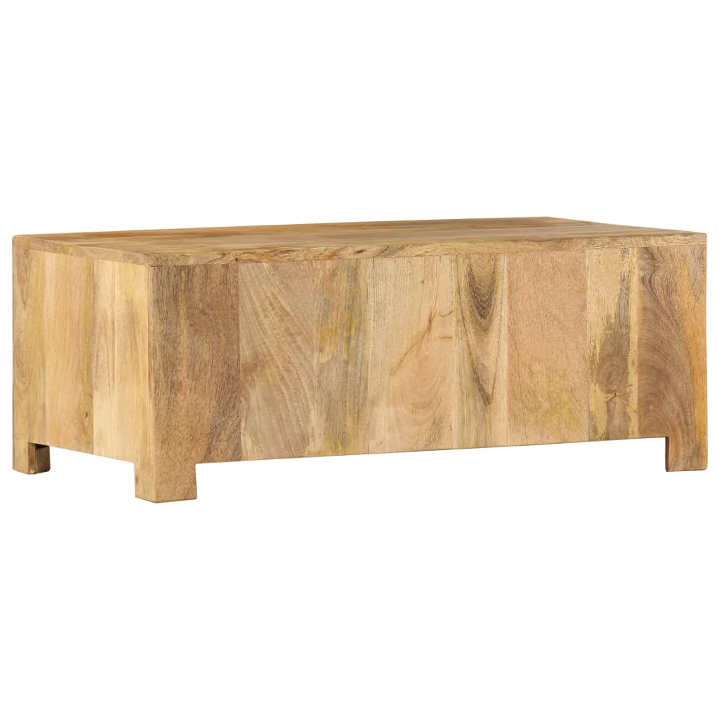 Table basse avec 4 tiroirs 90x50x35 cm Bois solide de manguier Tables basses vidaXL