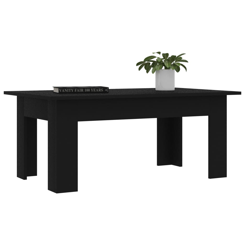 Table basse Noir 100x60x42 cm Bois d’ingénierie Tables basses vidaXL   