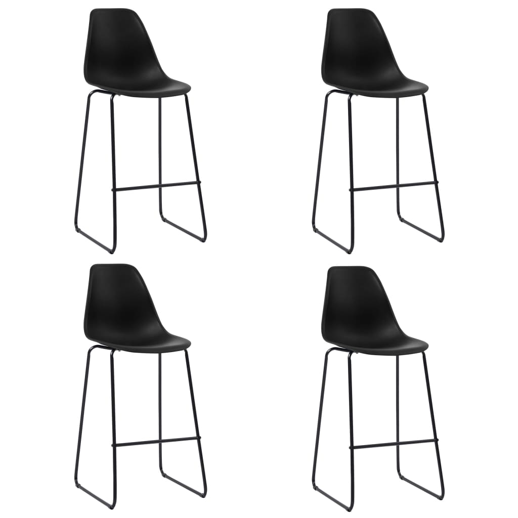 Ensemble de bar 5 pcs Plastique Noir Meubles de salle à manger vidaXL   