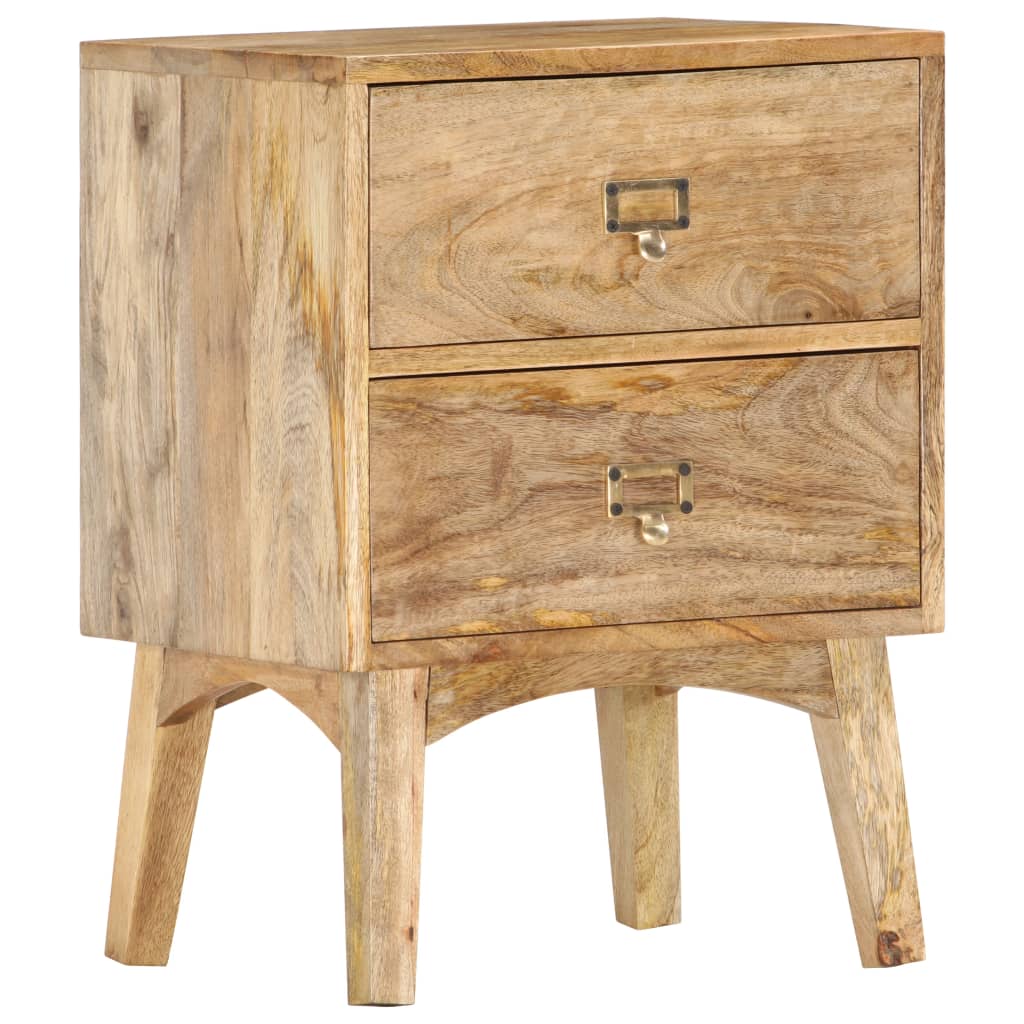 Table de chevet 40x35x55 cm Bois de manguier solide Tables de chevet vidaXL   