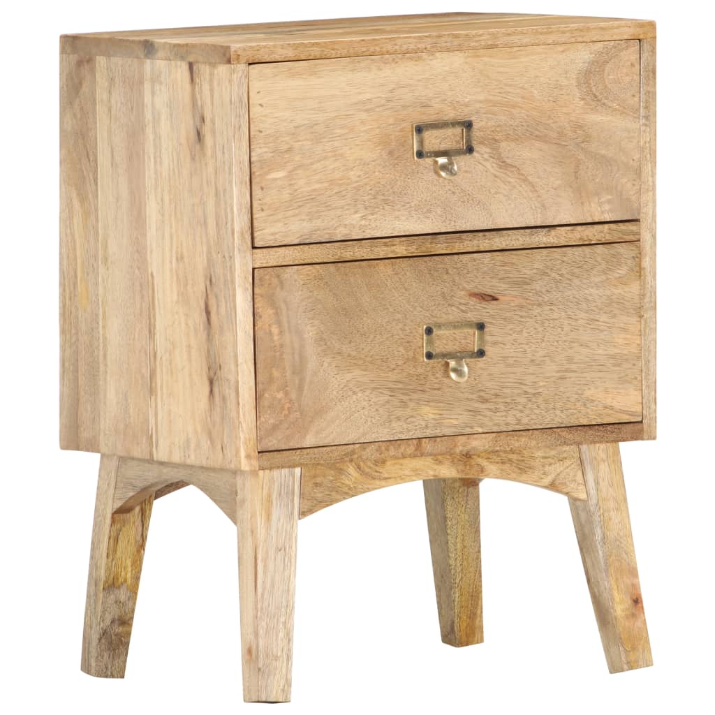 Table de chevet 40x35x55 cm Bois de manguier solide Tables de chevet vidaXL   