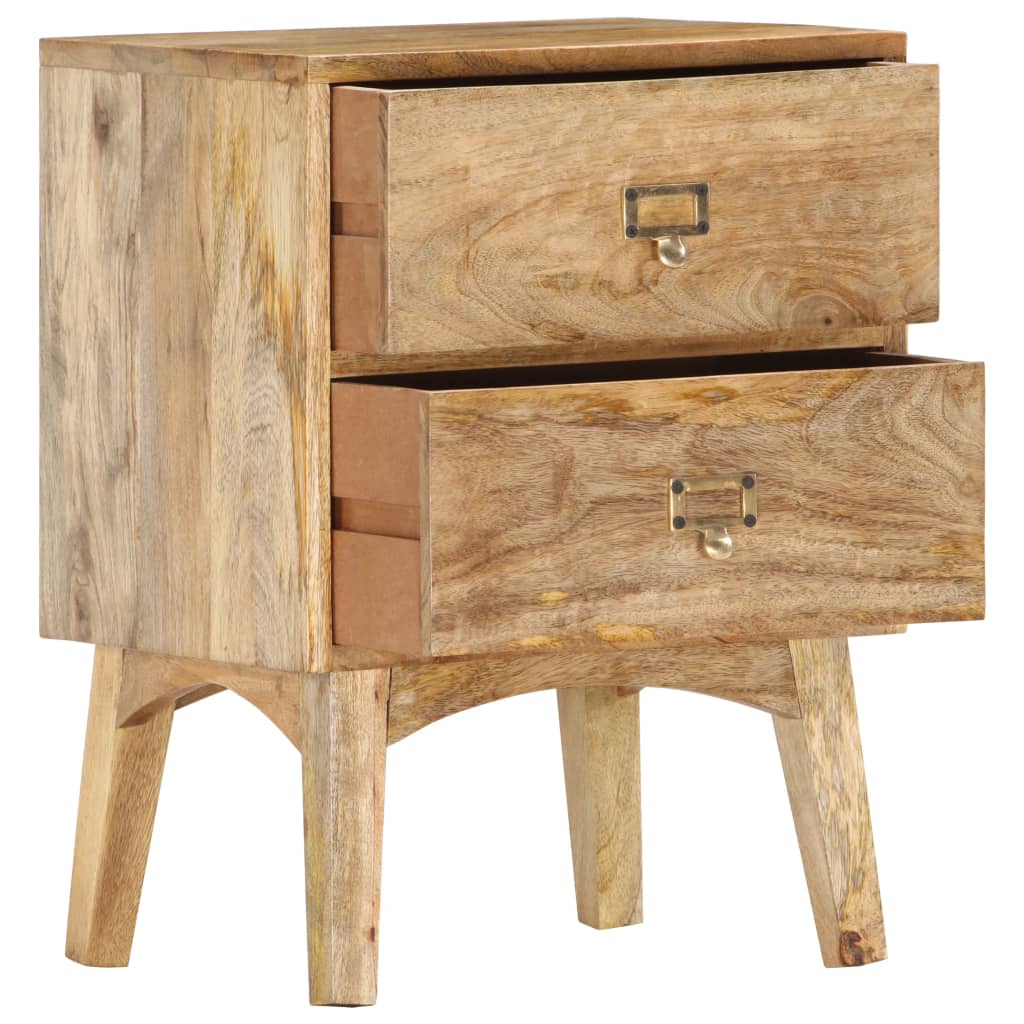 Table de chevet 40x35x55 cm Bois de manguier solide Tables de chevet vidaXL   