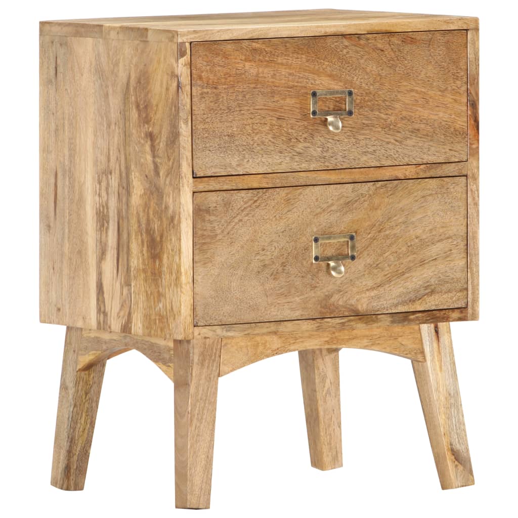 Table de chevet 40x35x55 cm Bois de manguier solide Tables de chevet vidaXL   