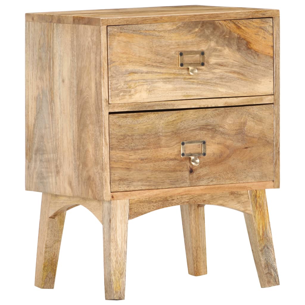 Table de chevet 40x35x55 cm Bois de manguier solide Tables de chevet vidaXL   