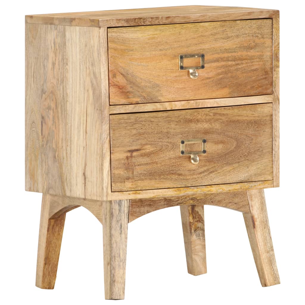 Table de chevet 40x35x55 cm Bois de manguier solide Tables de chevet vidaXL   