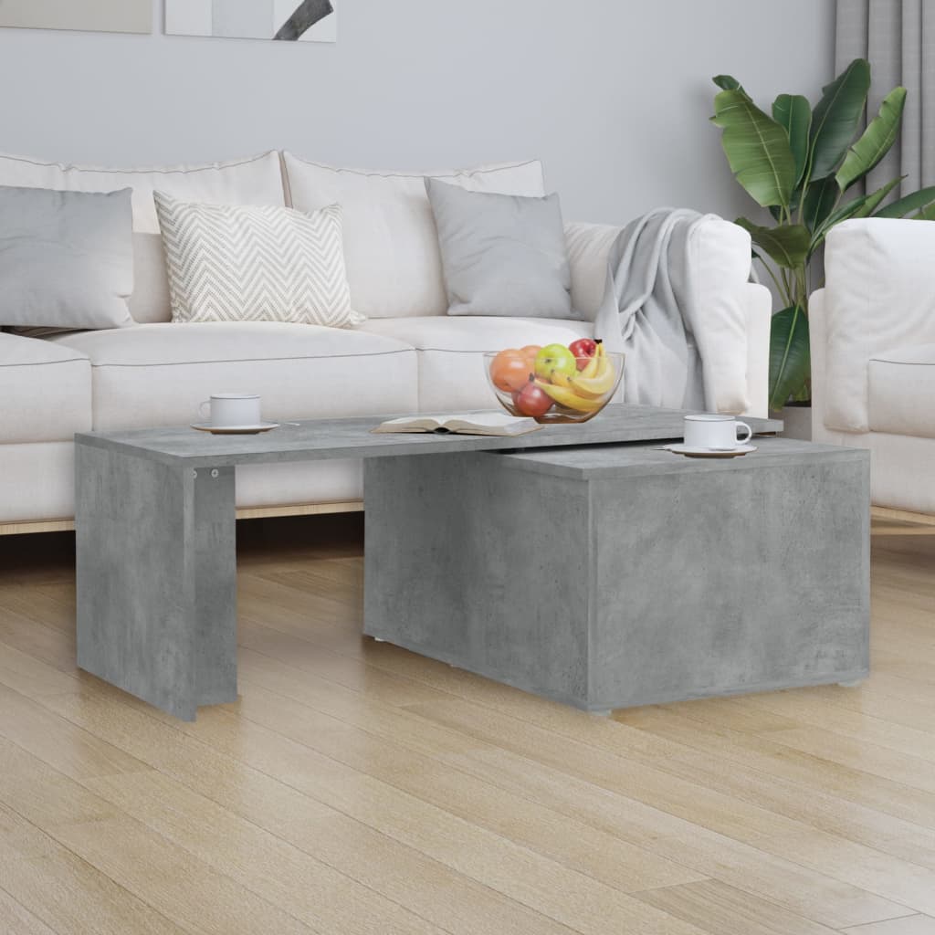 Table basse gris béton 150x50x35 cm bois d'ingénierie Tables basses vidaXL   