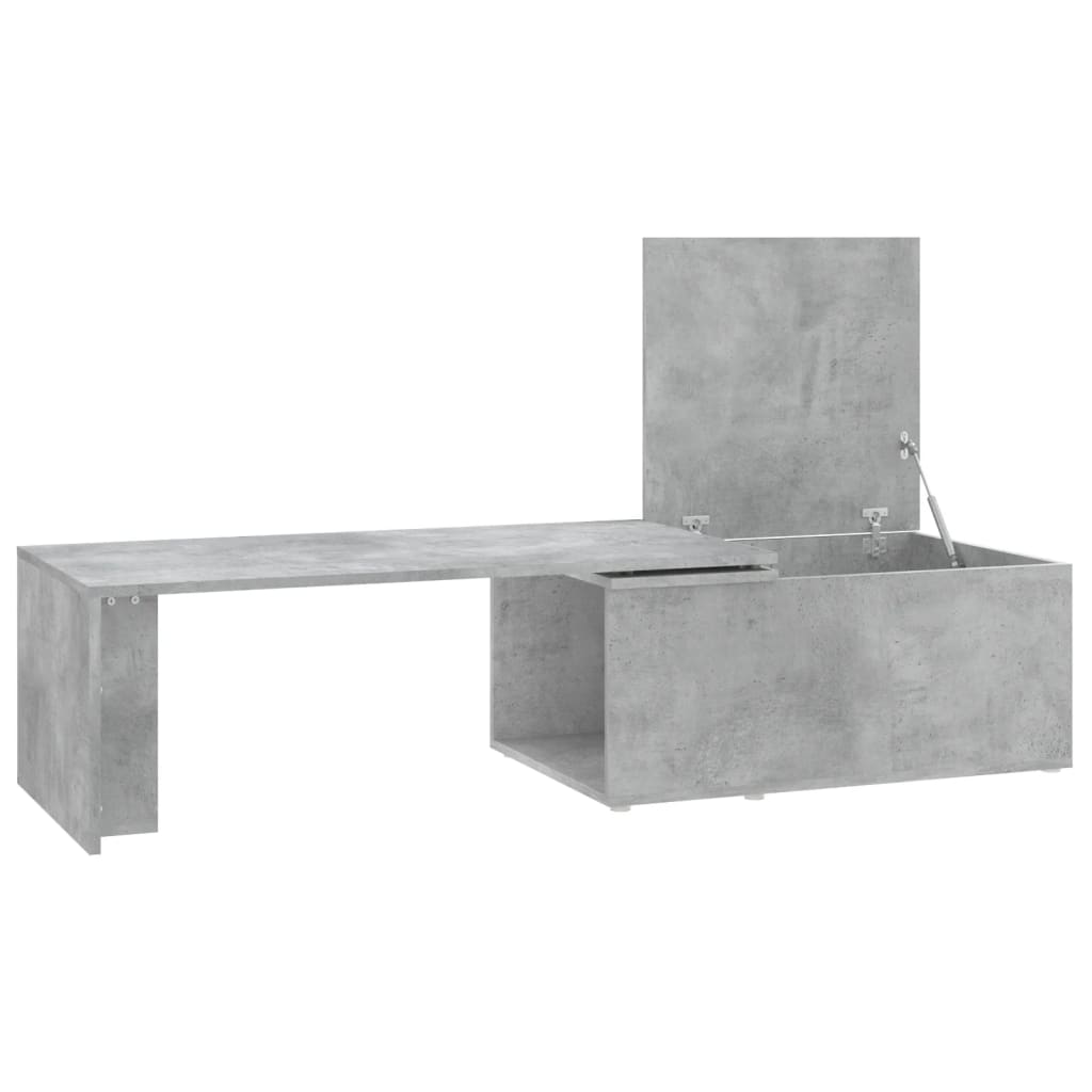 Table basse gris béton 150x50x35 cm bois d'ingénierie Tables basses vidaXL   