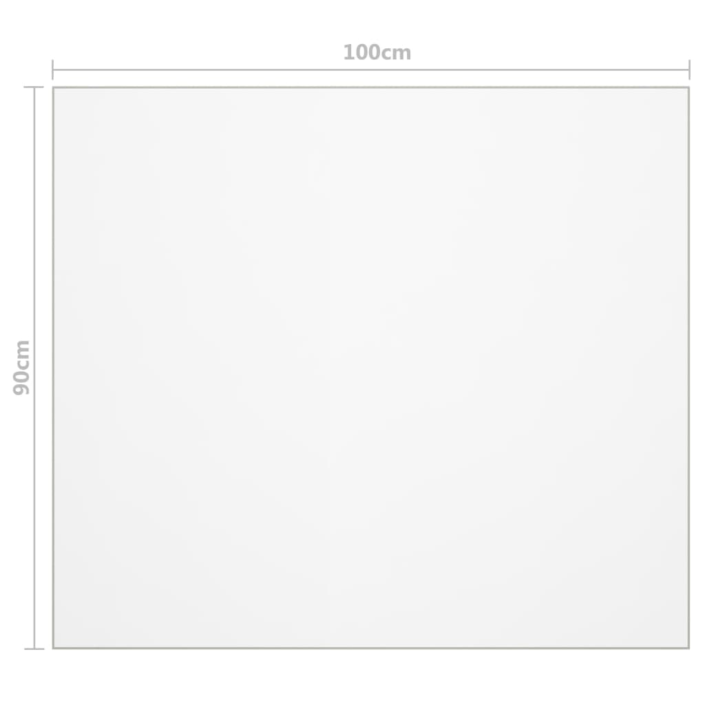 Protecteur de table mat 100x90 cm 1,6 mm PVC Accessoires pour tables vidaXL   