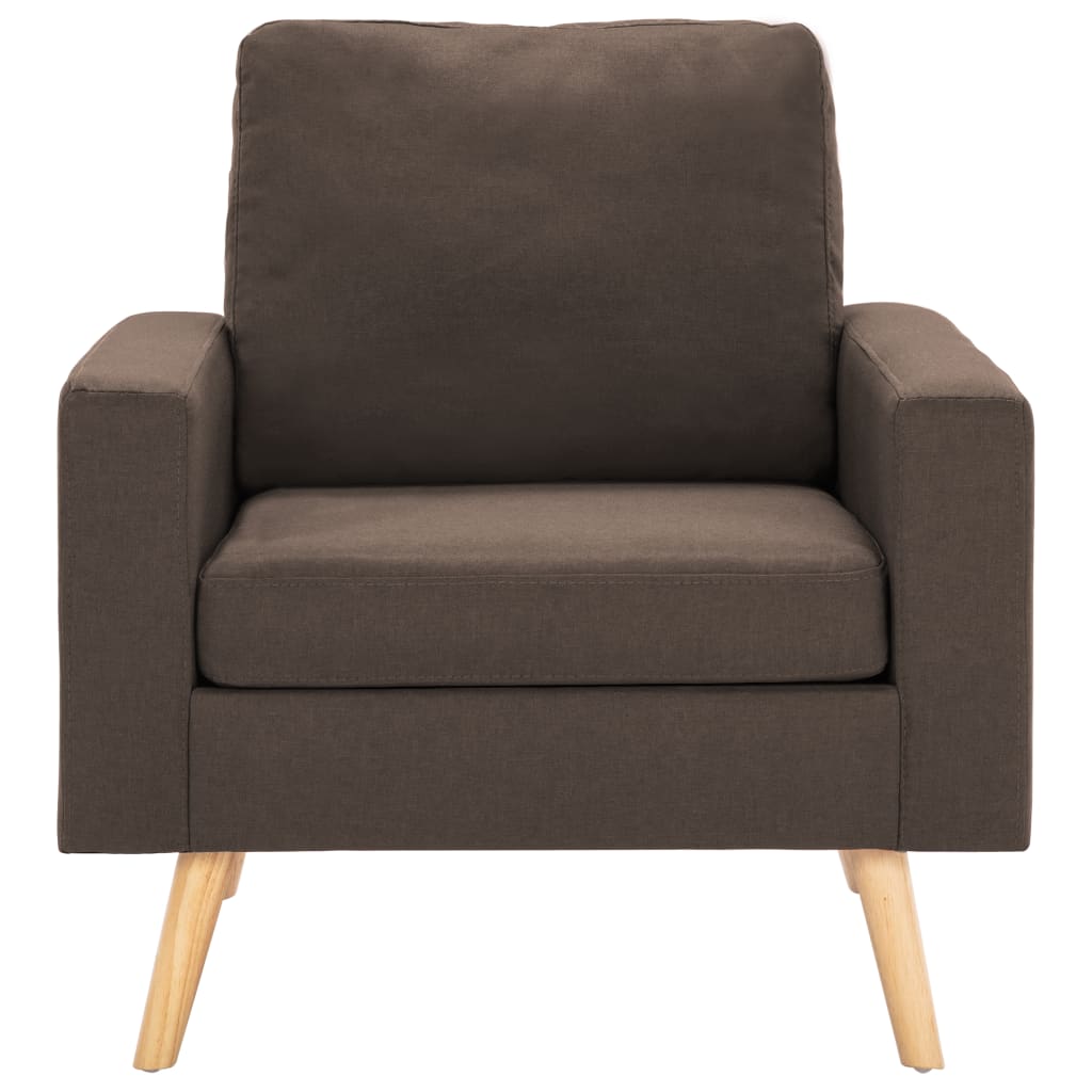 Fauteuil Marron Tissu Fauteuils vidaXL   