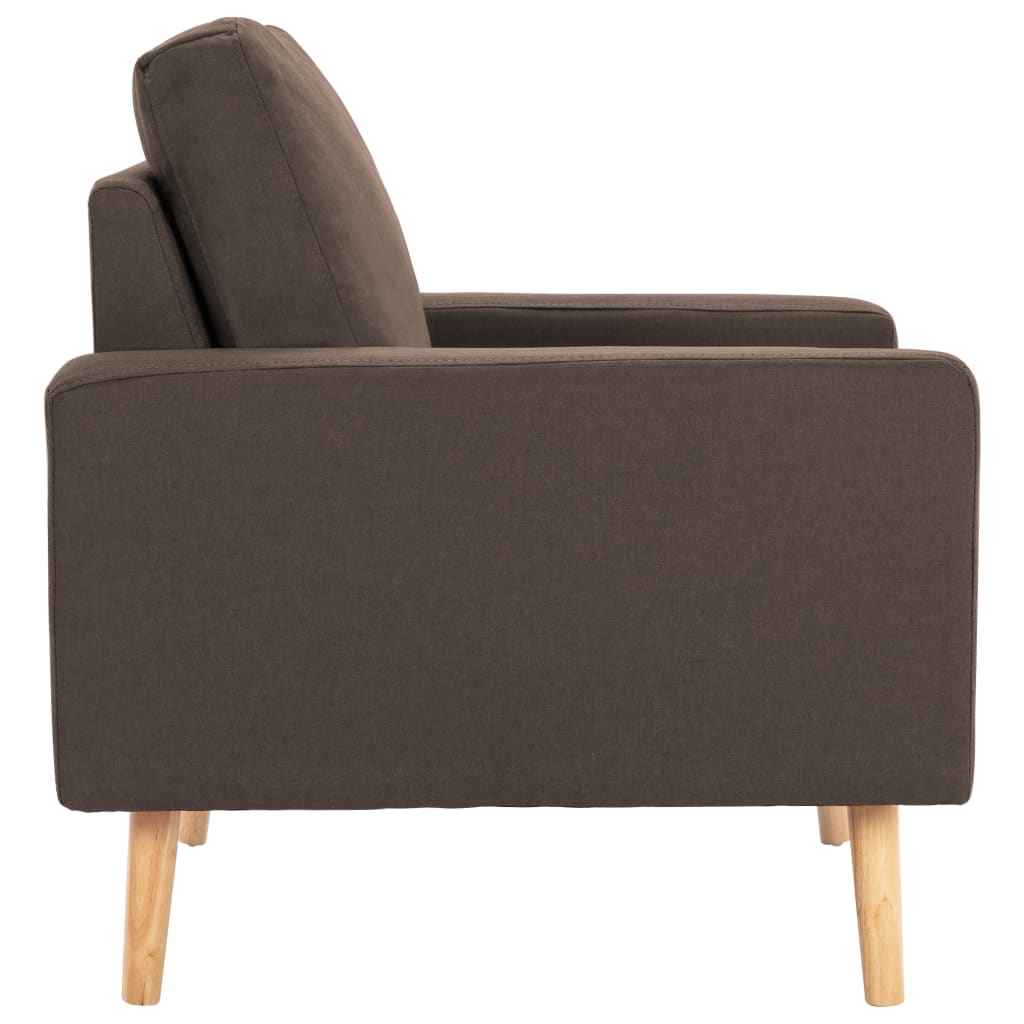 Fauteuil Marron Tissu Fauteuils vidaXL   