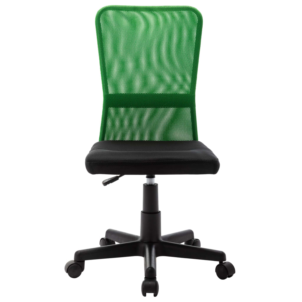 Chaise de bureau Noir et vert 44x52x100 cm Tissu en maille Chaises de bureau vidaXL   