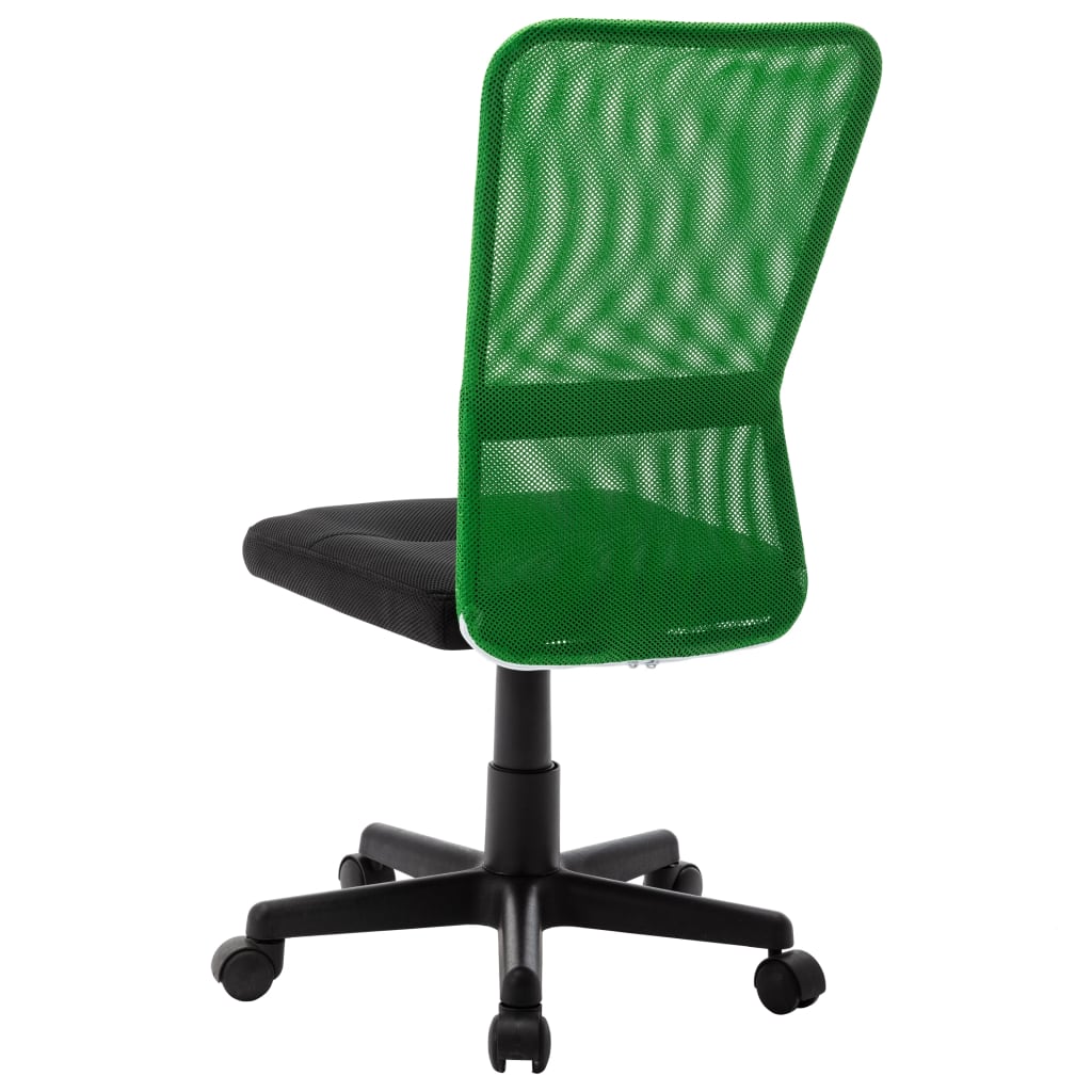 Chaise de bureau Noir et vert 44x52x100 cm Tissu en maille Chaises de bureau vidaXL   