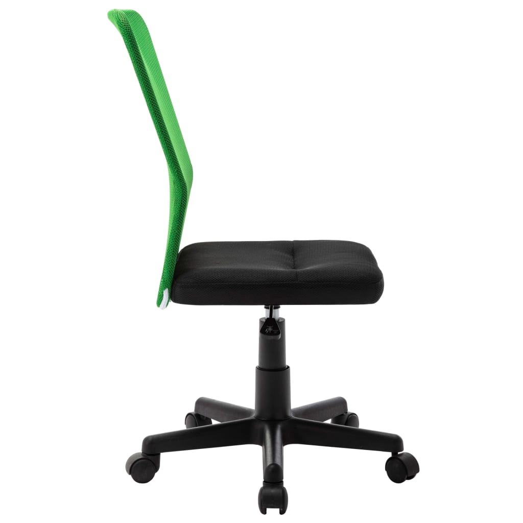 Chaise de bureau Noir et vert 44x52x100 cm Tissu en maille Chaises de bureau vidaXL   