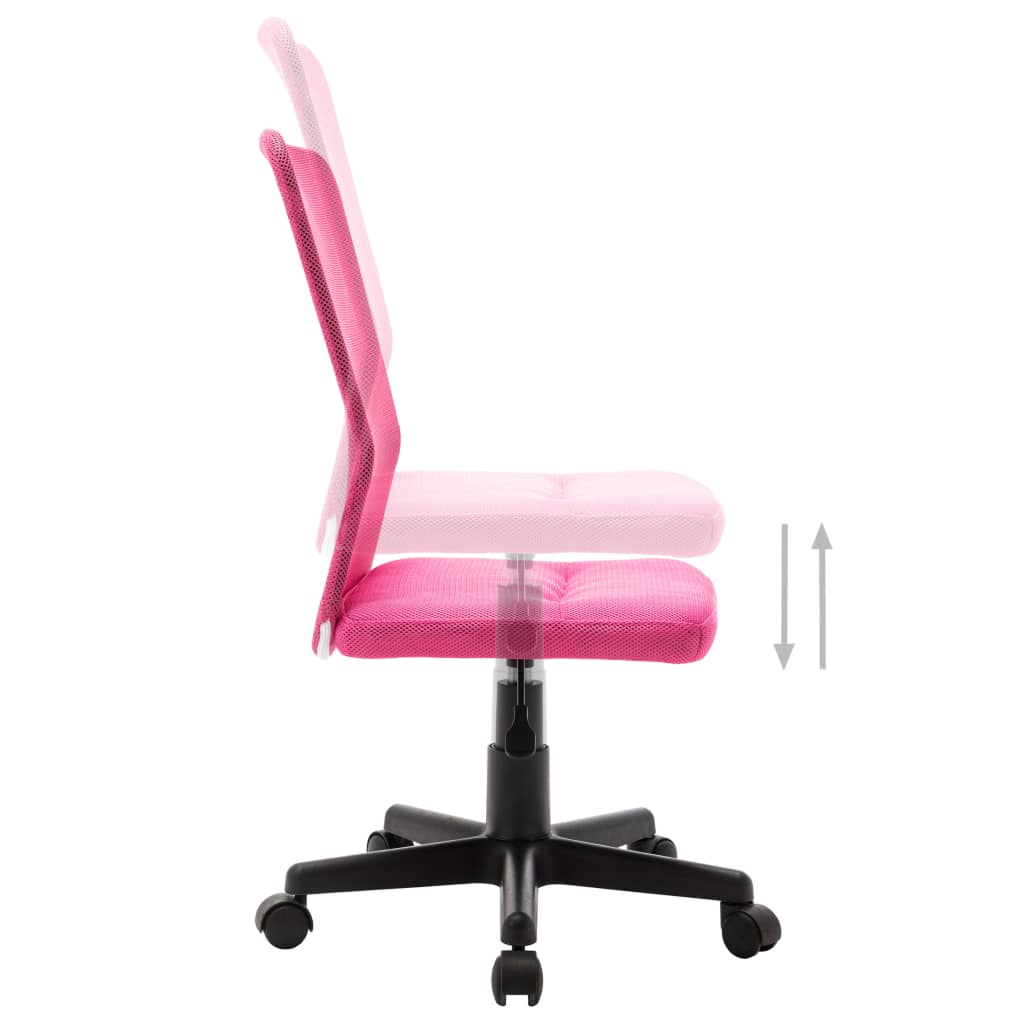 Chaise de bureau Rose 44x52x100 cm Tissu en maille Chaises de bureau vidaXL   